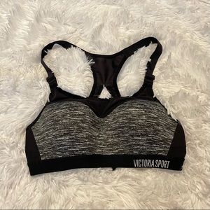 Victoria Sport Gray and Black Athletic Sports Bra Size 32B